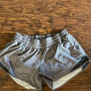 Hi! Size 10, grey, lululemon shorts